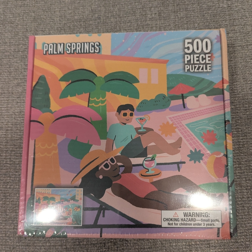 Palm Springs 500 Piece Jigsaw Puzzle | De Bored Puzzles | Modern Art NIB
